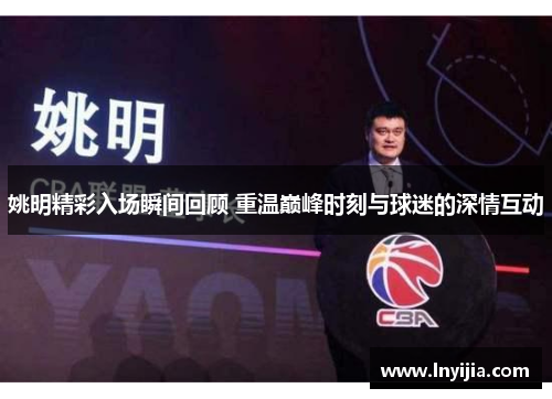 姚明精彩入场瞬间回顾 重温巅峰时刻与球迷的深情互动